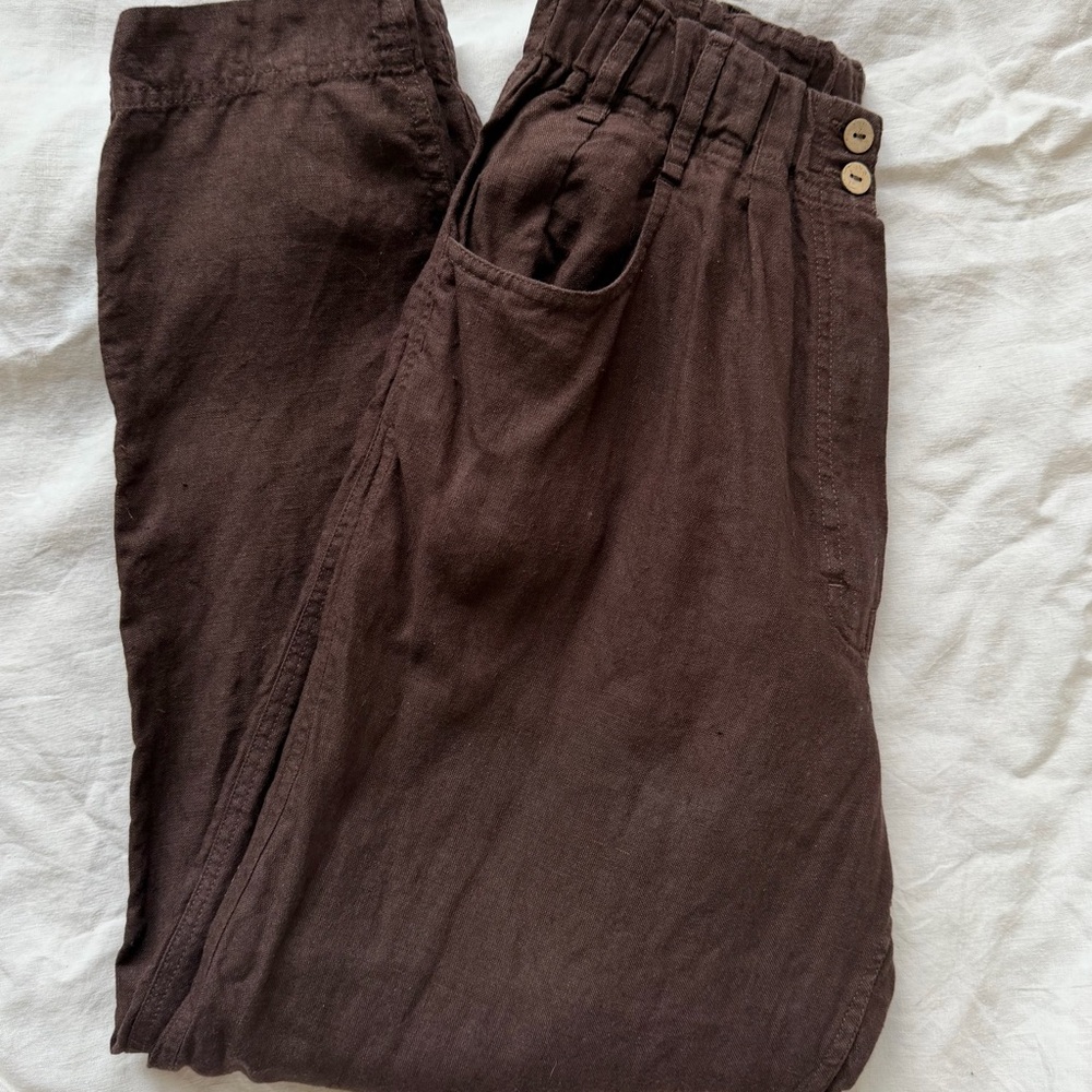 Not Perfect Linen Doolin pants